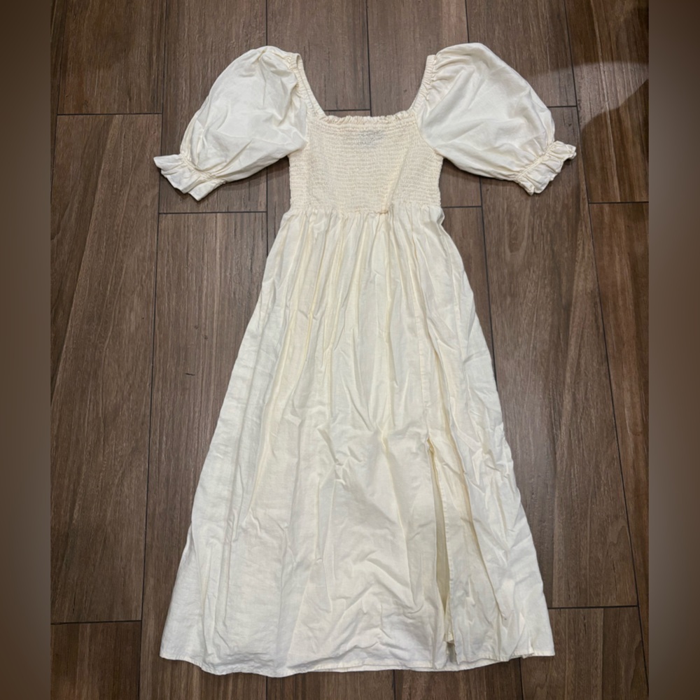 GAP Cream Smocked Dress
